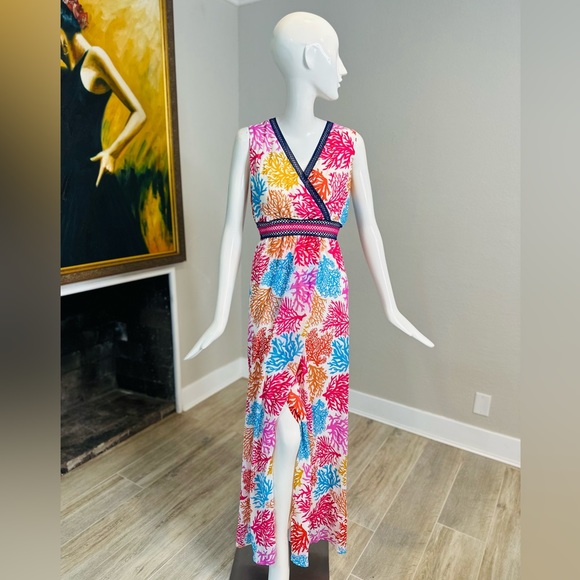 Nikki Poulos Dresses & Skirts - Nikki Poulos Dresses, Nikki Poulos Coral Reef Maxi Dress, Wrap, Motif D…